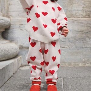 Konges Slojd Lapis Knit Pants Buttercream Heart